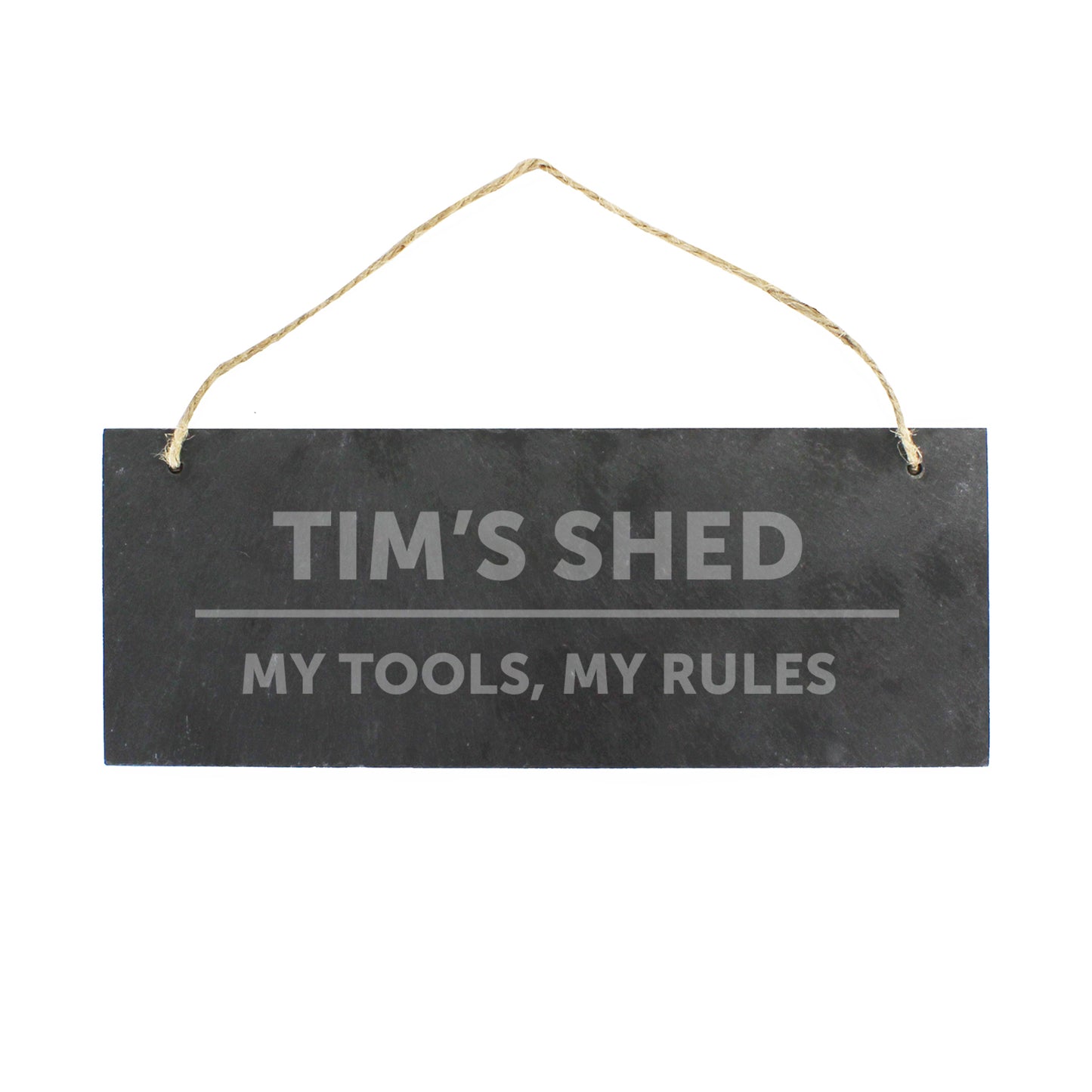 Personalised Bold Design Hanging Slate Plaque - image 5