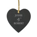 Personalised Couples Slate Heart Decoration from Heartfelt Gifts