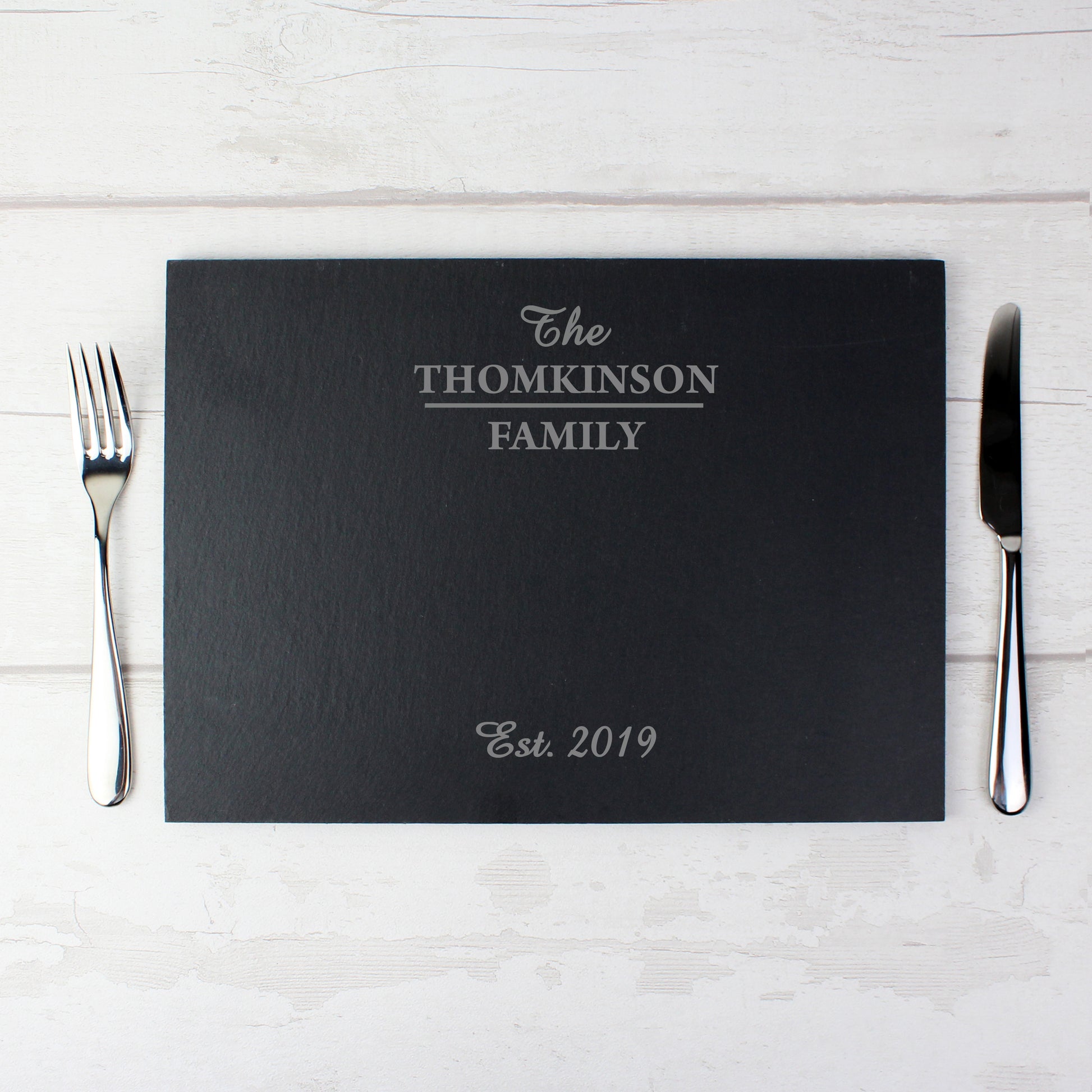 Personalised Family Slate Placemat - image 3