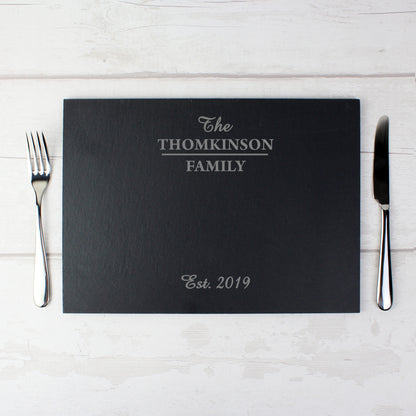 Personalised Family Slate Placemat - image 3