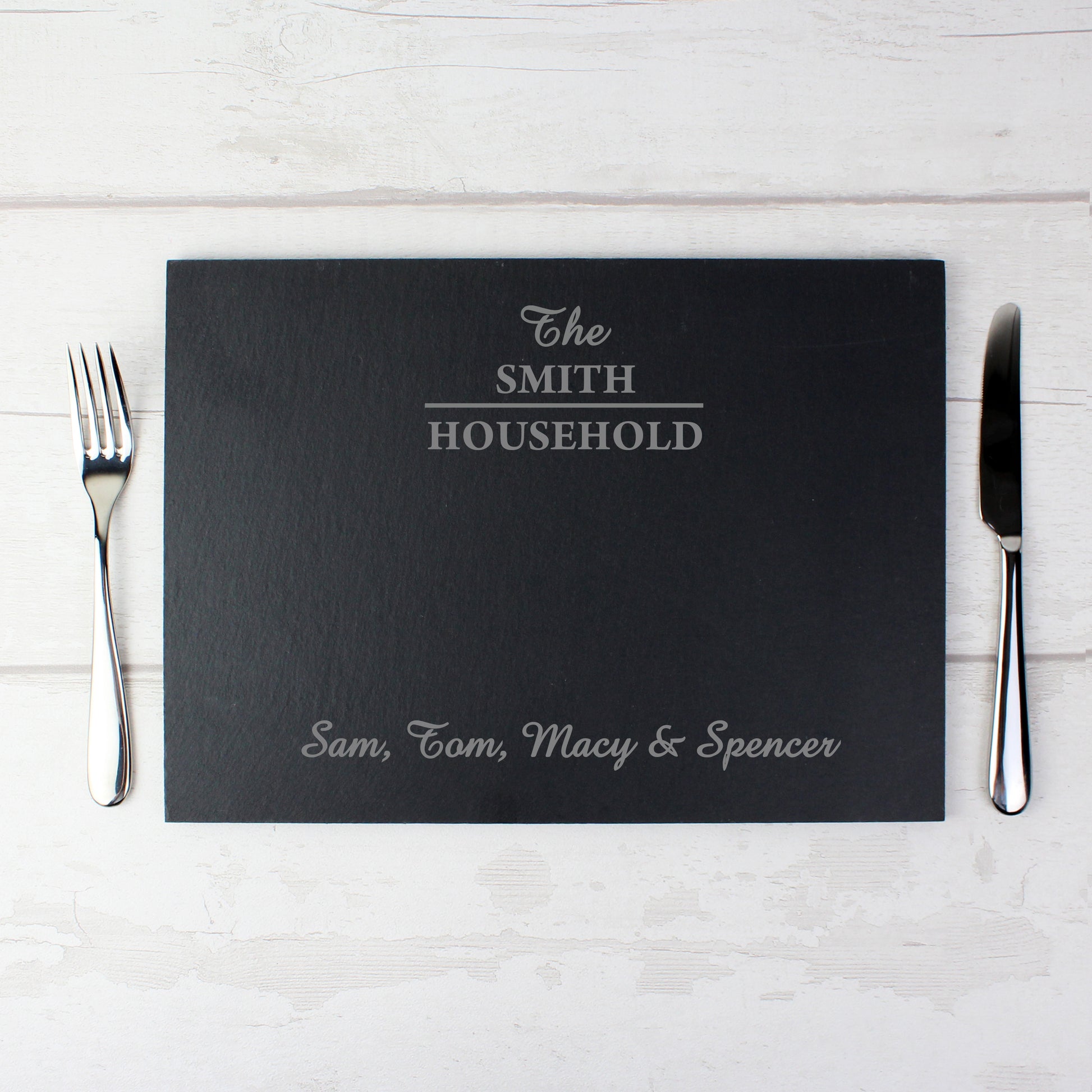 Personalised Family Slate Placemat - image 5