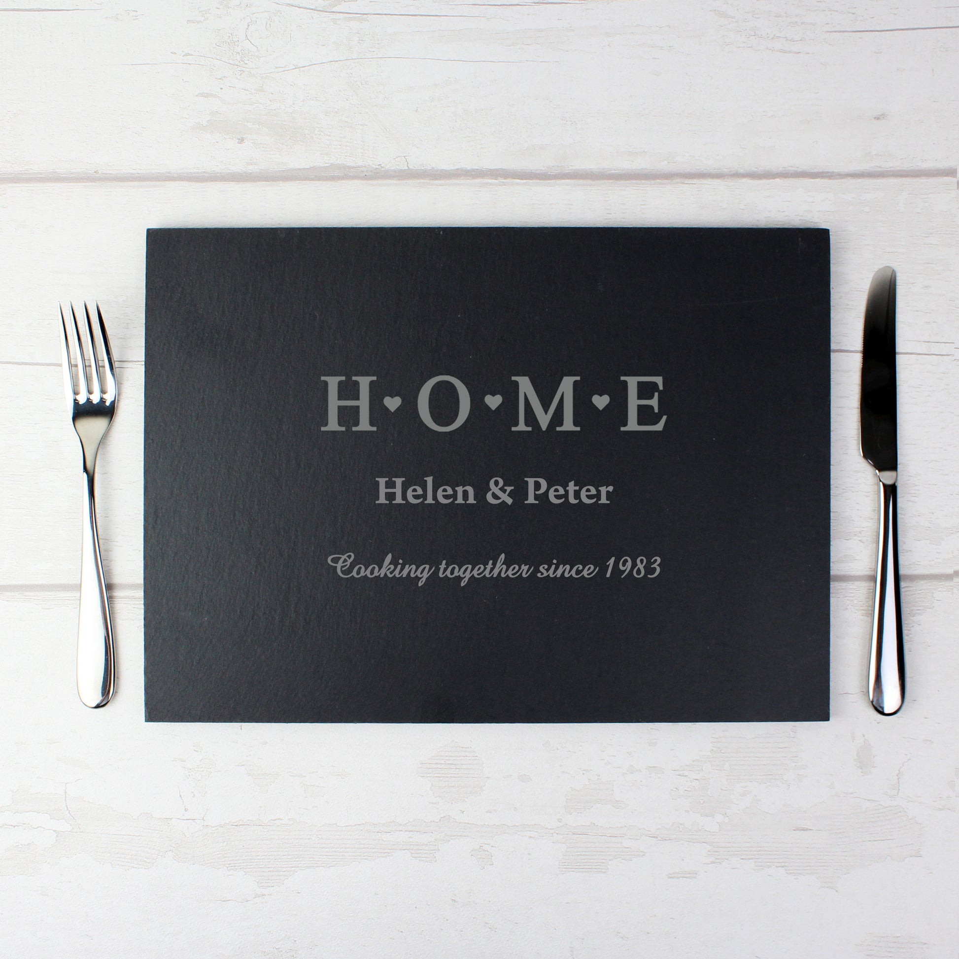 Personalised HOME Slate Rectangle Placemat - image 4