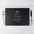 Personalised King of the Kitchen Slate Placemat from Heartfelt Gifts
