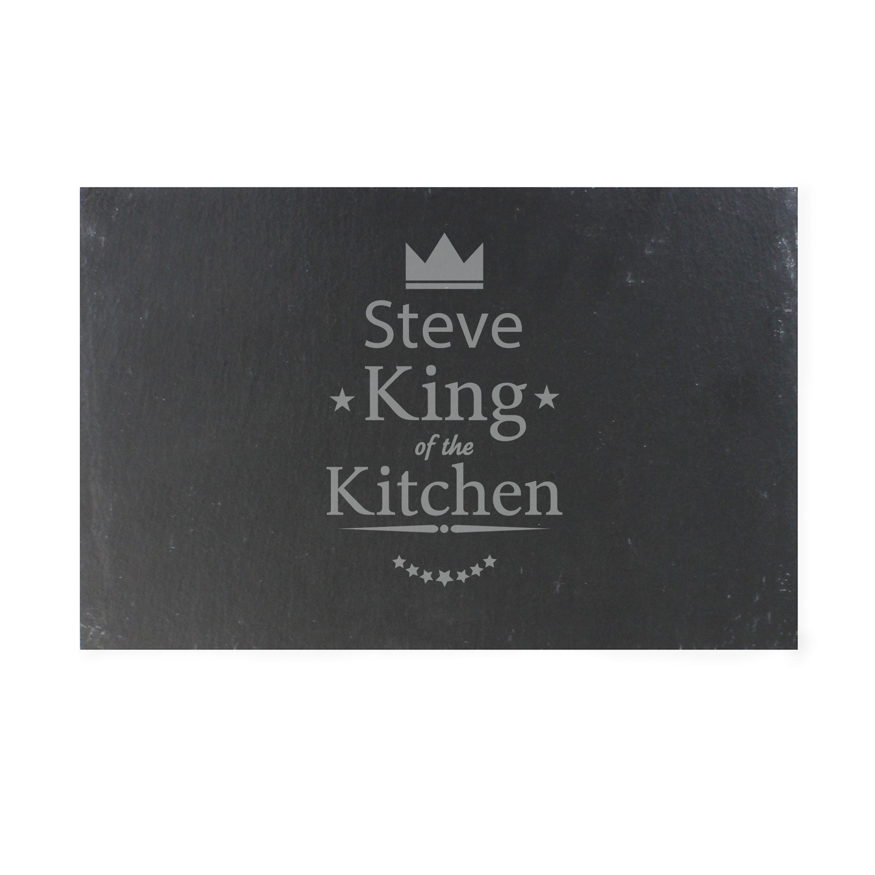 Personalised King of the Kitchen Slate Placemat - image 2