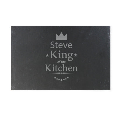 Personalised King of the Kitchen Slate Placemat - image 2
