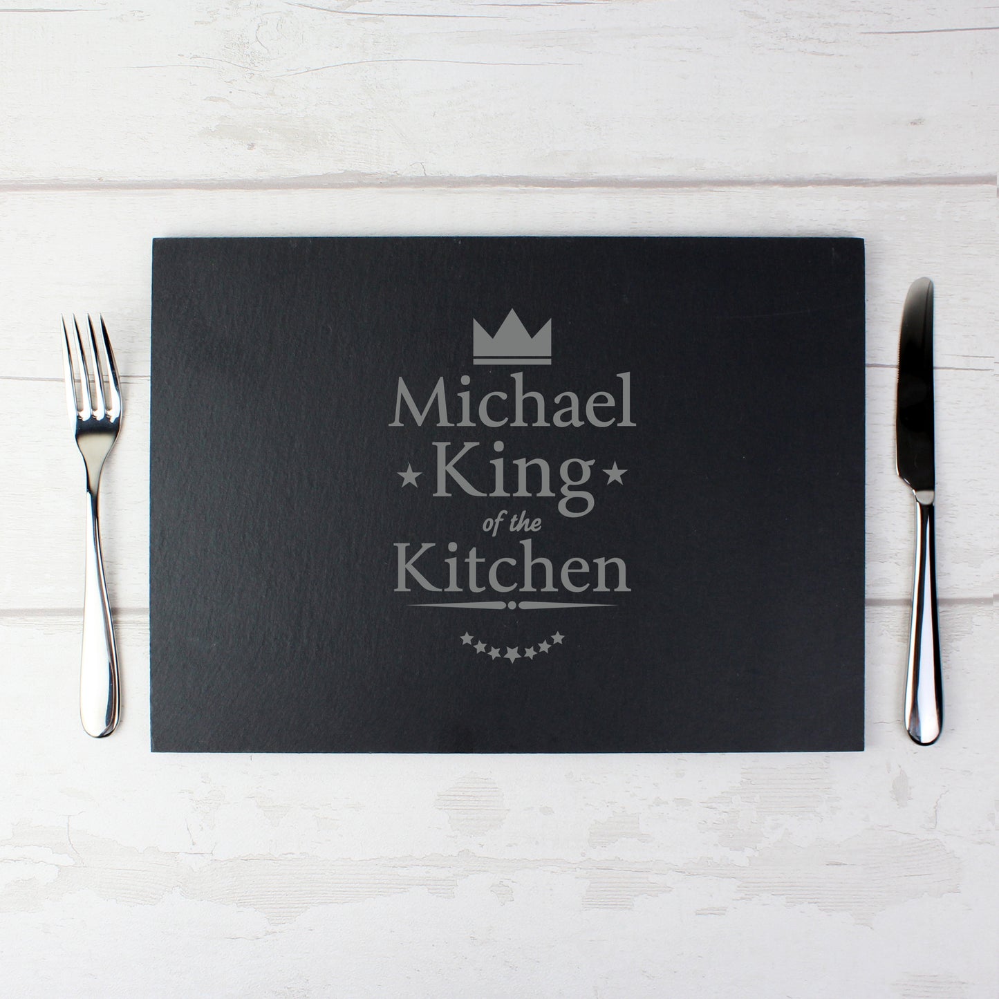 Personalised King of the Kitchen Slate Placemat - image 4