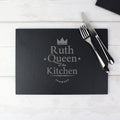 Personalised Queen of the Kitchen Slate Placemat from Heartfelt Gifts