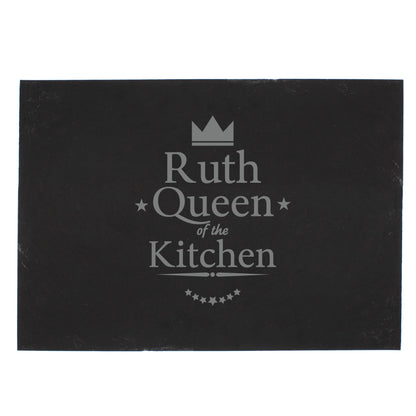 Personalised Queen of the Kitchen Slate Placemat - image 2