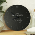 Personalised Family Slate Clock from Heartfelt Gifts