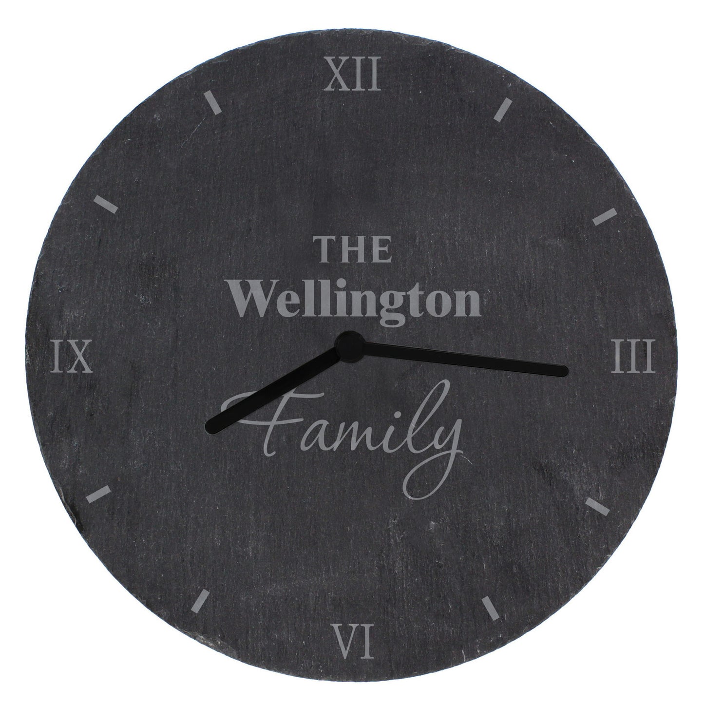 Personalised Family Slate Clock - image 5