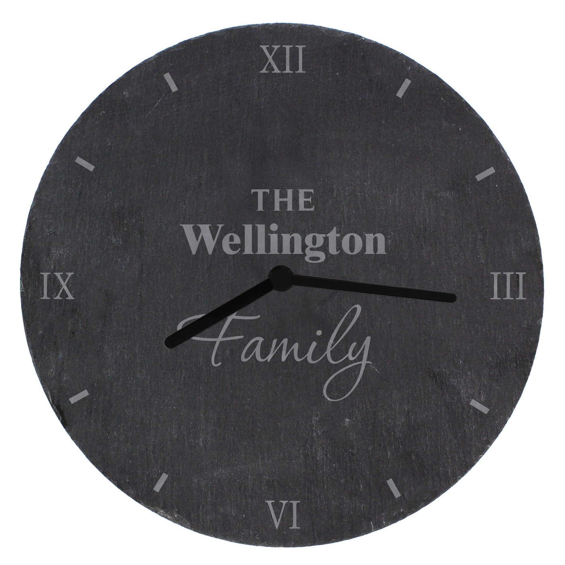 Personalised Family Slate Clock - image 5