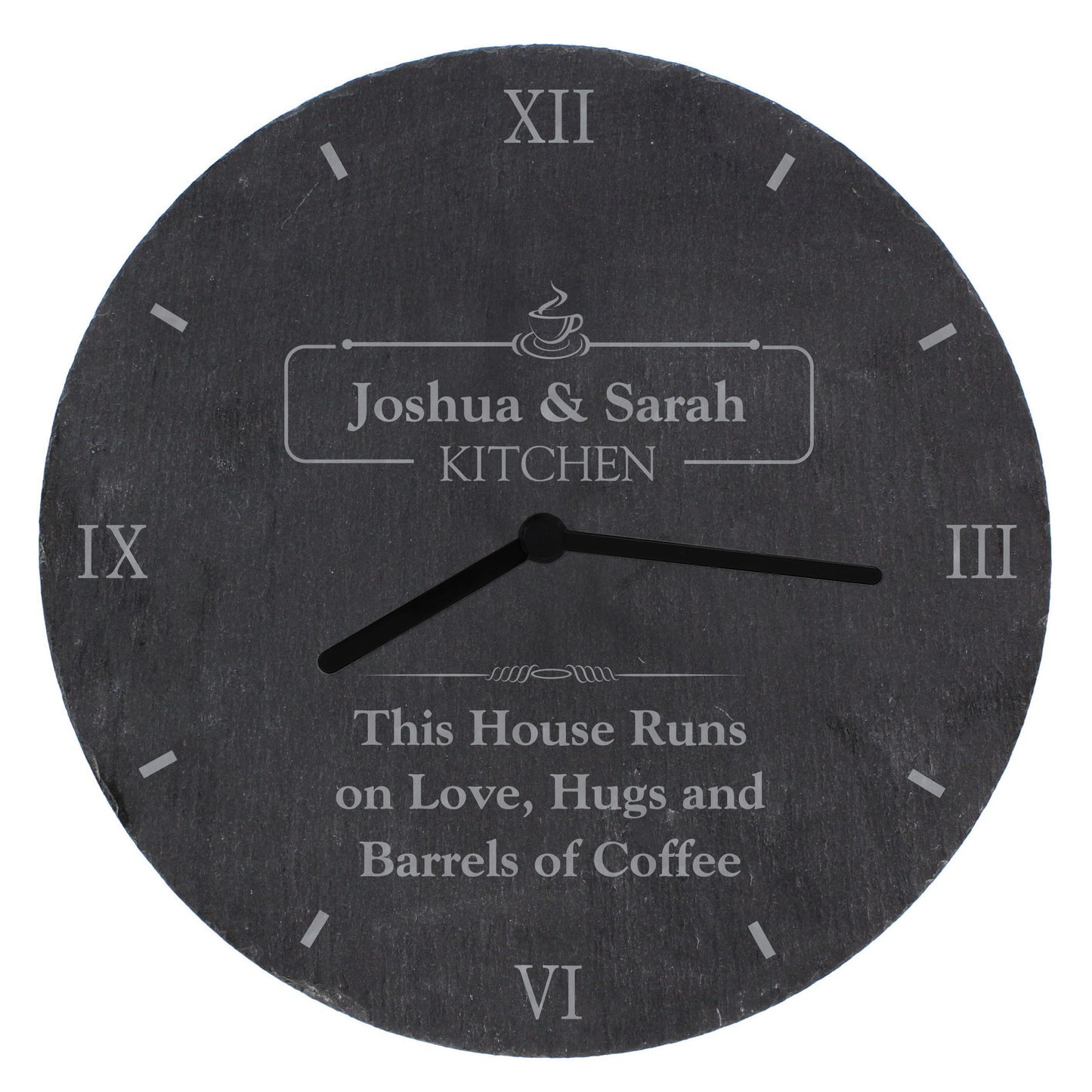 Personalised Kitchen Slate Clock - image 5