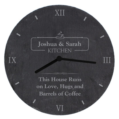 Personalised Kitchen Slate Clock - image 5