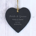 Personalised Classic Slate Heart Decoration from Heartfelt Gifts