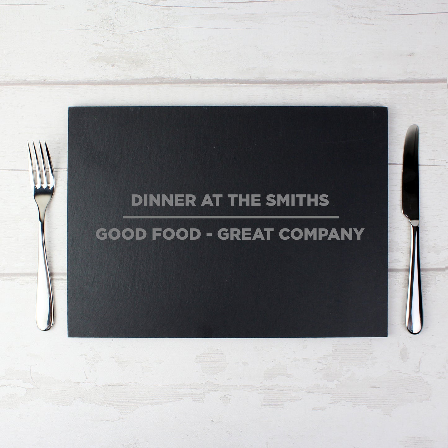 Personalised Classic Slate Rectangle Placemat from Heartfelt Gifts