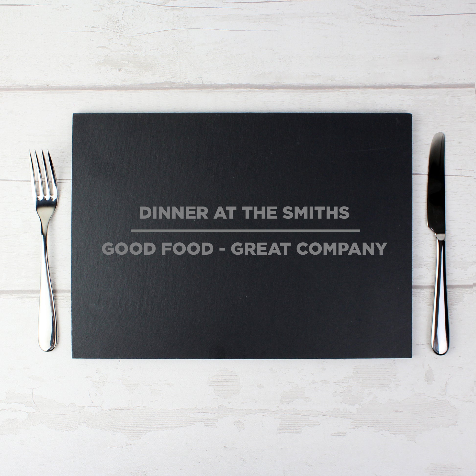 Personalised Classic Slate Rectangle Placemat from Heartfelt Gifts
