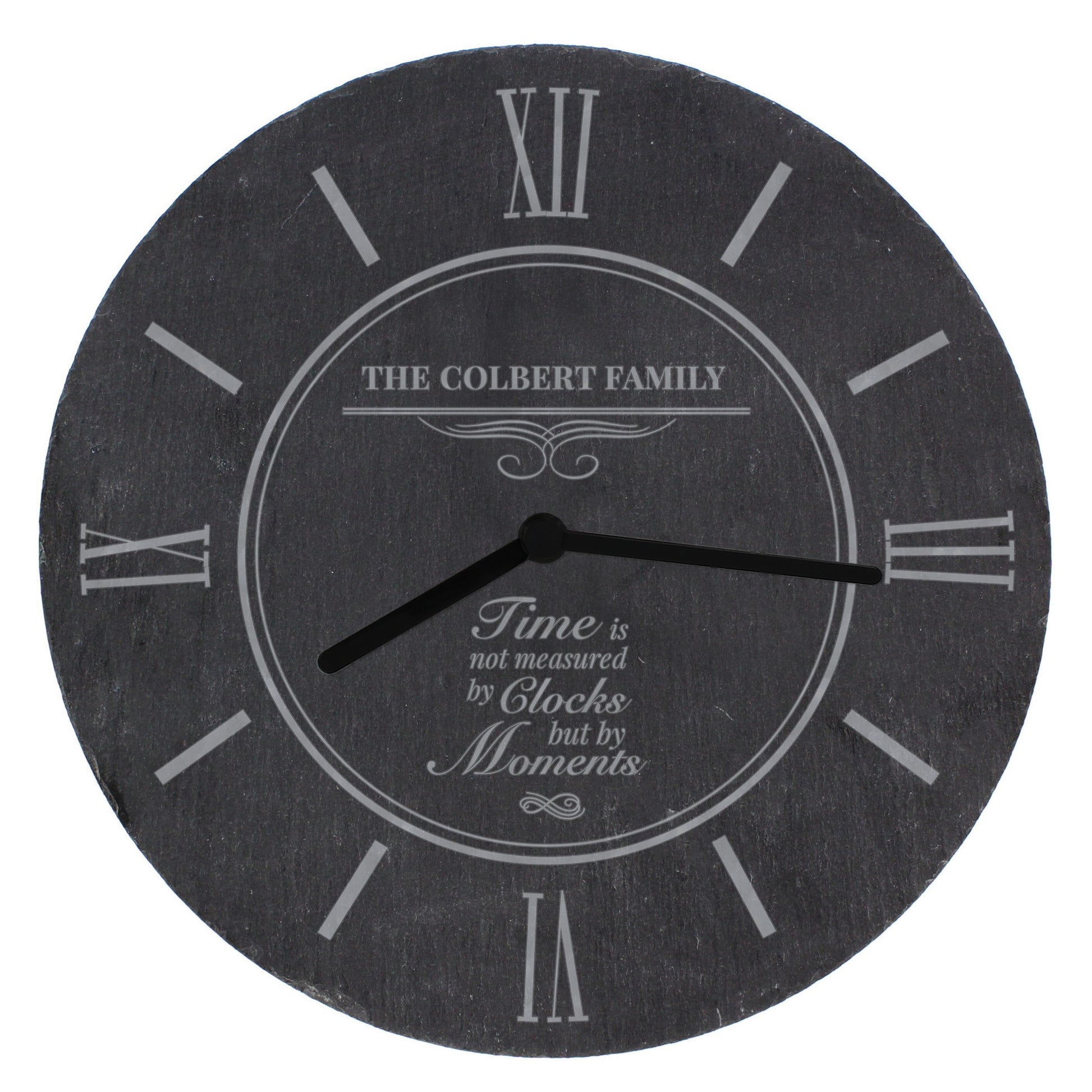 Personalised Moments Slate Clock - image 5