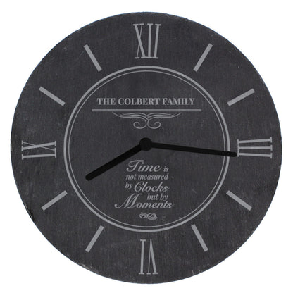 Personalised Moments Slate Clock - image 5