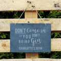 Personalised Gin Large Hanging Slate Sign from Heartfelt Gifts