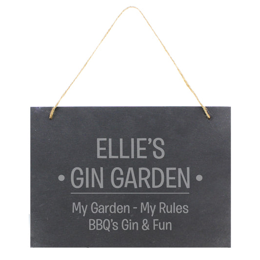 Personalised Large Hanging Slate Sign - image 2