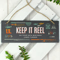 Personalised ""Keep It Reel"" Printed Hanging Slate Plaque from Heartfelt Gifts