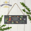 Personalised Garden Printed Hanging Slate Plaque from Heartfelt Gifts