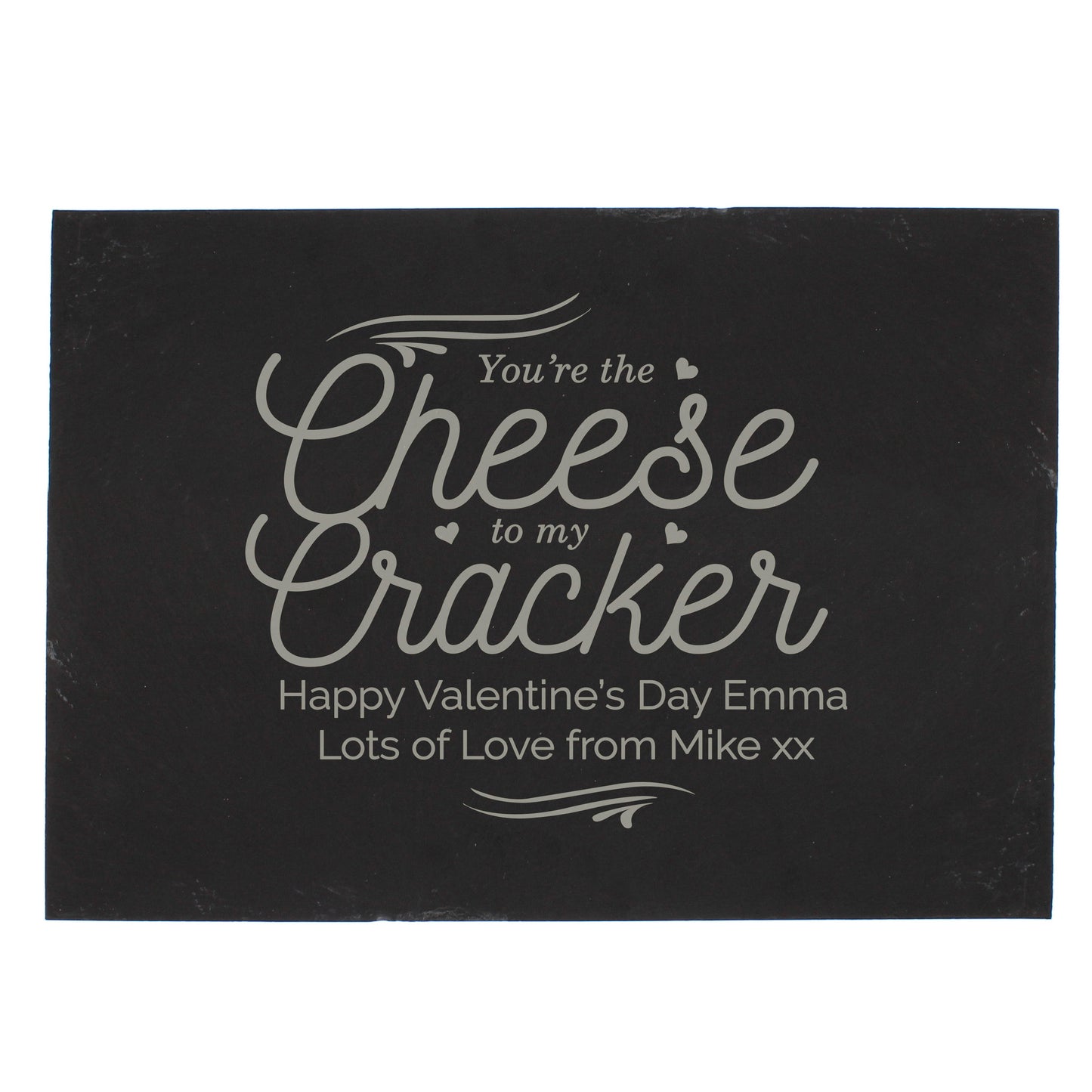 Personalised Cheese To My Cracker Slate Cheese Board - image 2