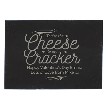 Personalised Cheese To My Cracker Slate Cheese Board - image 2