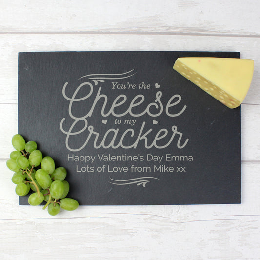 Personalised Cheese To My Cracker Slate Cheese Board - image 4