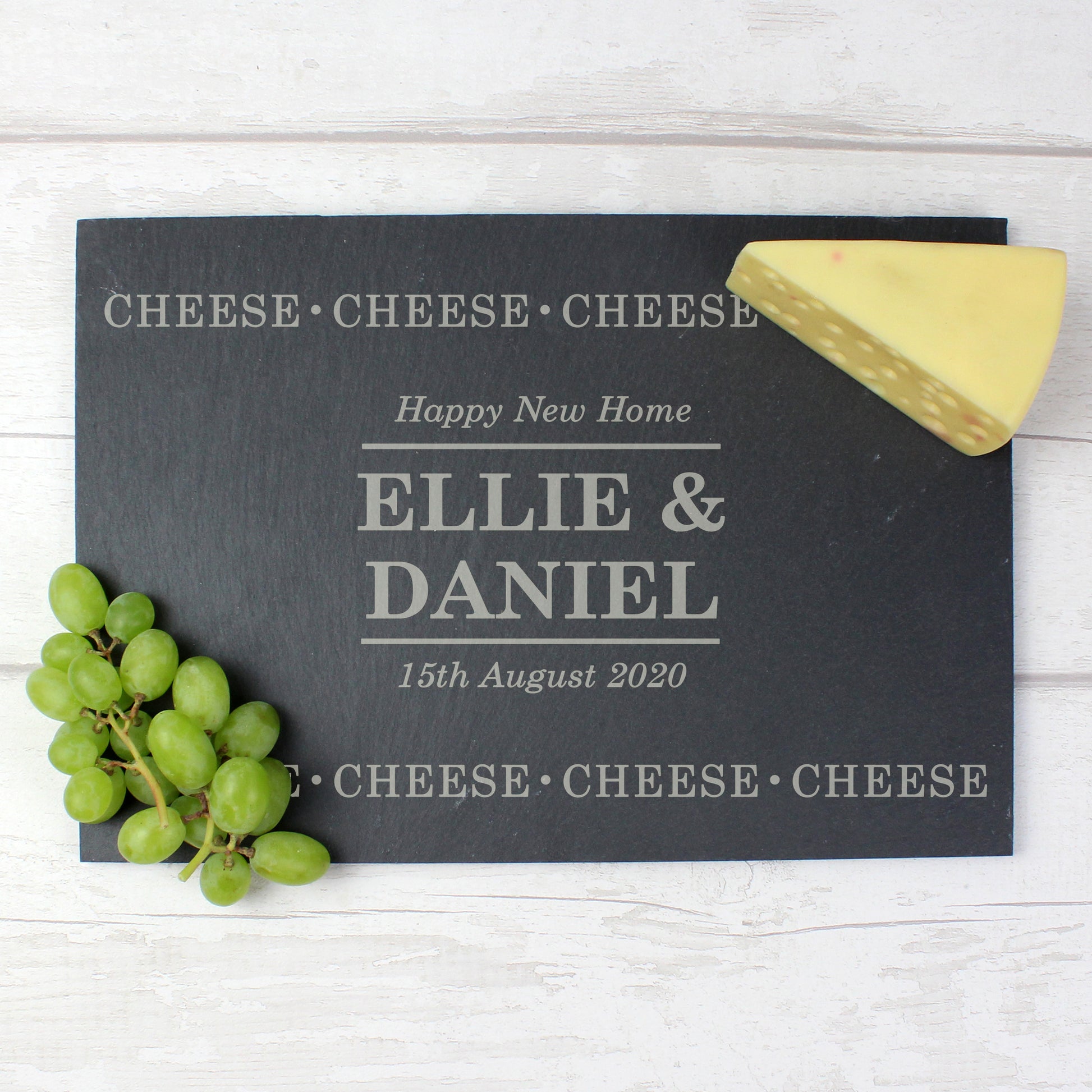 Personalised Cheese Cheese Cheese Slate Cheese Board from Heartfelt Gifts