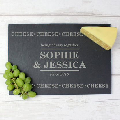 Personalised Cheese Cheese Cheese Slate Cheese Board - image 3