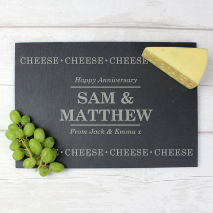 Personalised Cheese Cheese Cheese Slate Cheese Board - image 4