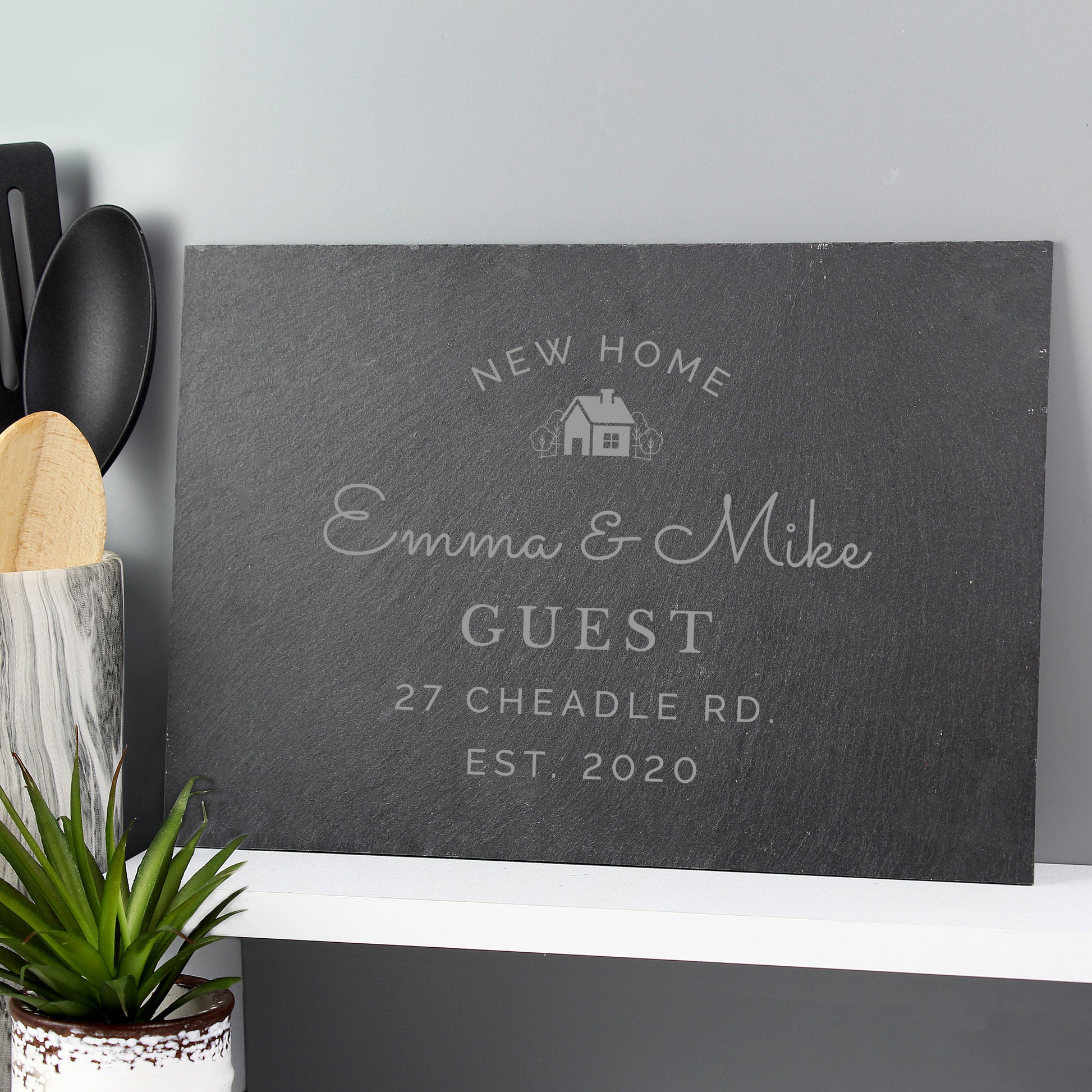 Personalised New Home Slate from Heartfelt Gifts
