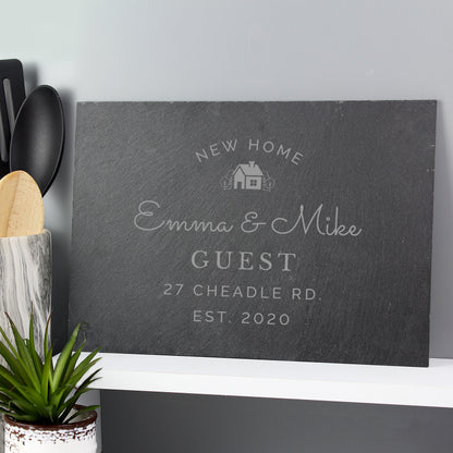 Personalised New Home Slate from Heartfelt Gifts