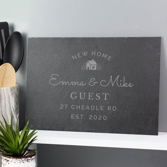 Personalised New Home Slate from Heartfelt Gifts