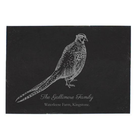 Personalised Pheasant Slate Placemat - image 2