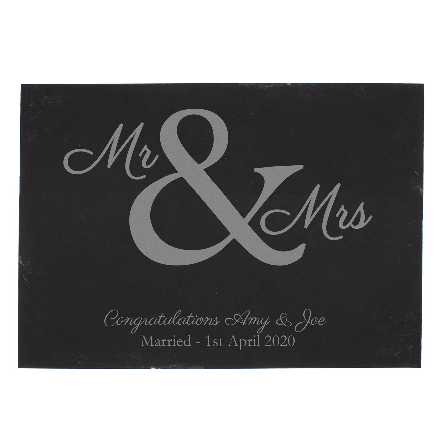Personalised Mr & Mrs Slate Placemat - image 2