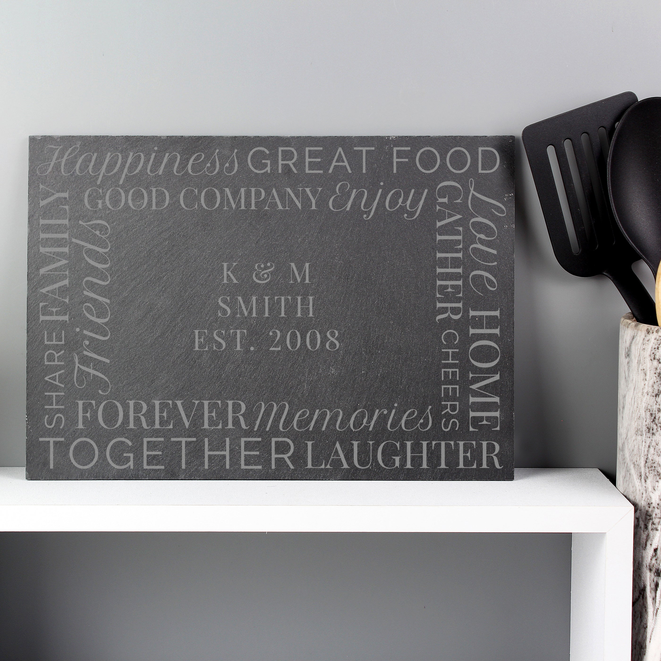 Personalised 'Together' Slate Placemat from Heartfelt Gifts