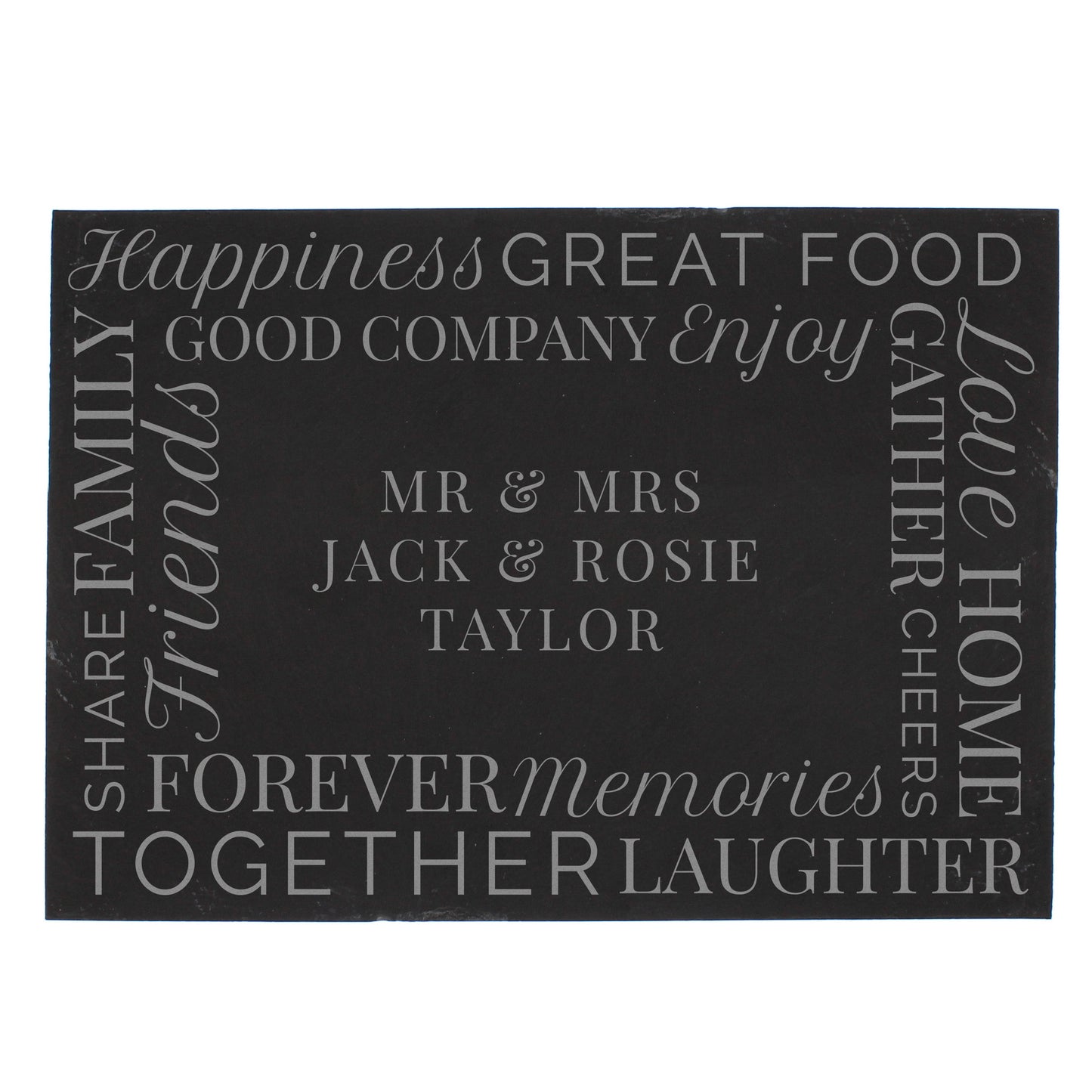 Personalised 'Together' Slate Placemat - image 2