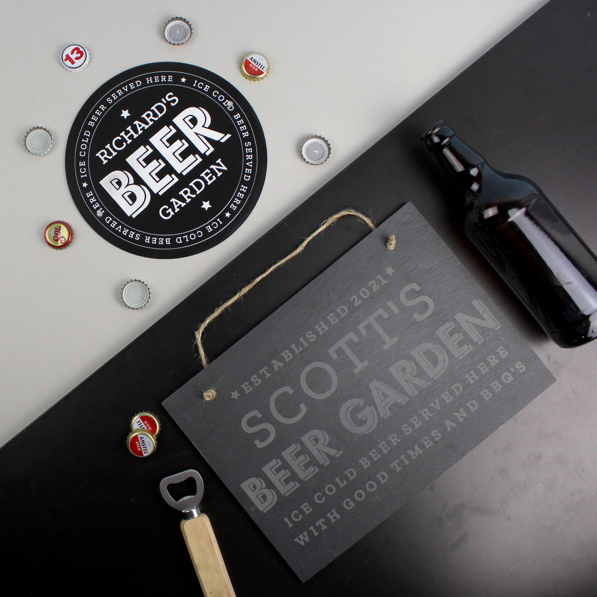 Personalised Beer Garden Hanging Large Slate Sign - image 5