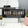 Personalised Beer-illiant Hanging Slate Plaque from Heartfelt Gifts