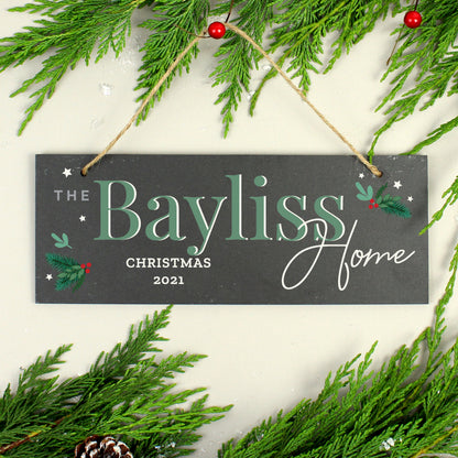 Personalised Christmas Slate Plaque - image 2