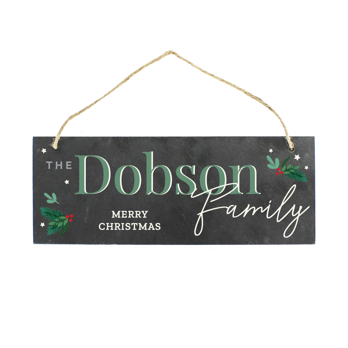 Personalised Christmas Slate Plaque - image 3