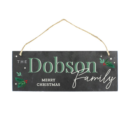 Personalised Christmas Slate Plaque - image 3