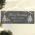 Personalised Christmas Reindeer Hanging Slate Plaque from Heartfelt Gifts