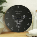 Personalised Stag Slate Clock from Heartfelt Gifts