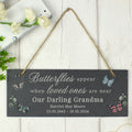 Personalised Memorial Butterflies Appear Slate Hanging Ornament from Heartfelt Gifts
