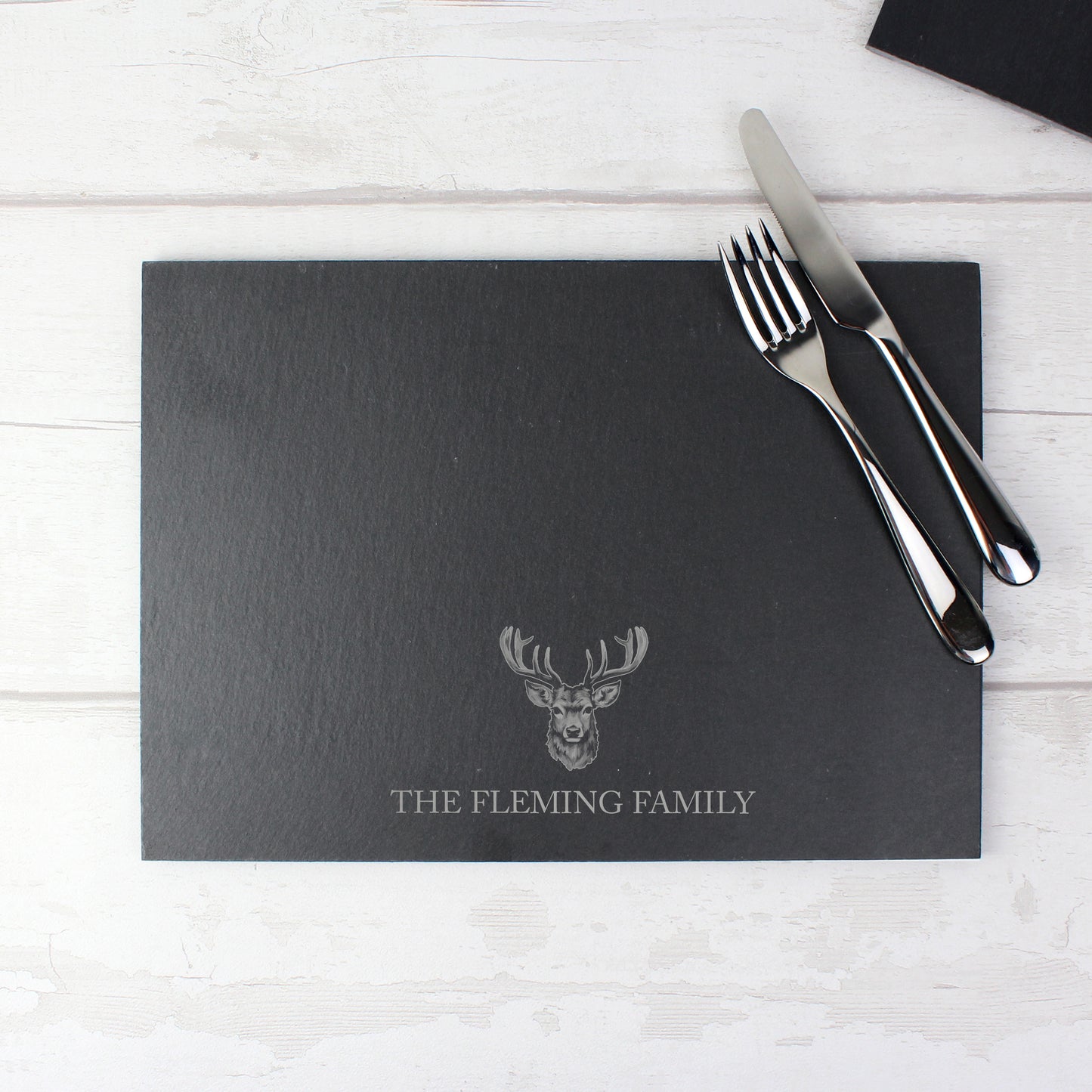 Personalised Stag Slate Placemat from Heartfelt Gifts