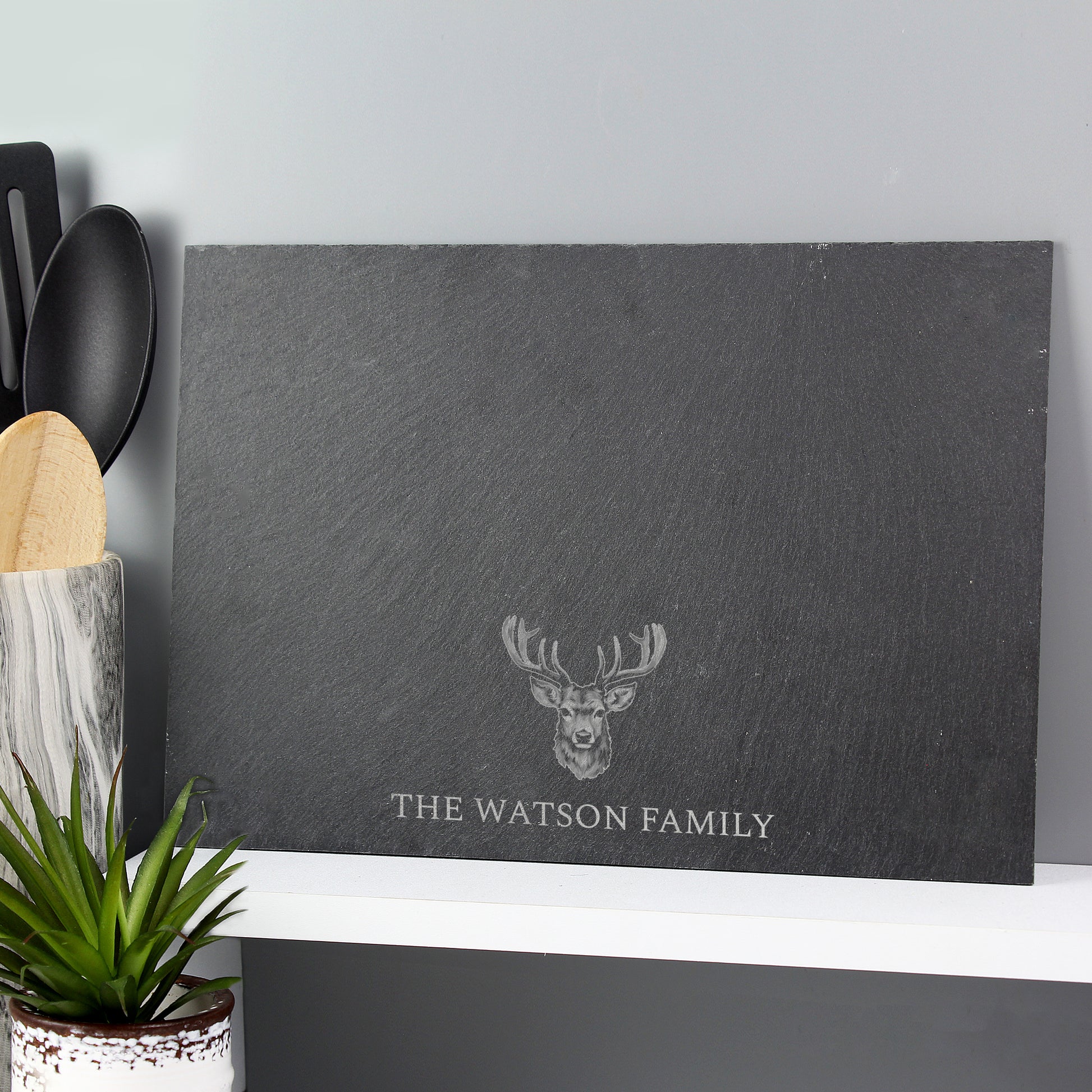 Personalised Stag Slate Placemat - image 3