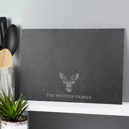 Personalised Stag Slate Placemat - image 3